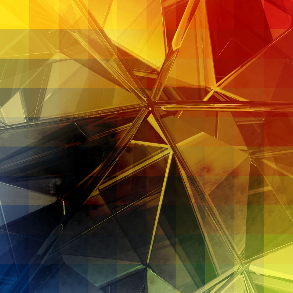Colorful shiny transparent