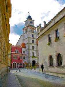 Czech republic alley Free illustrations