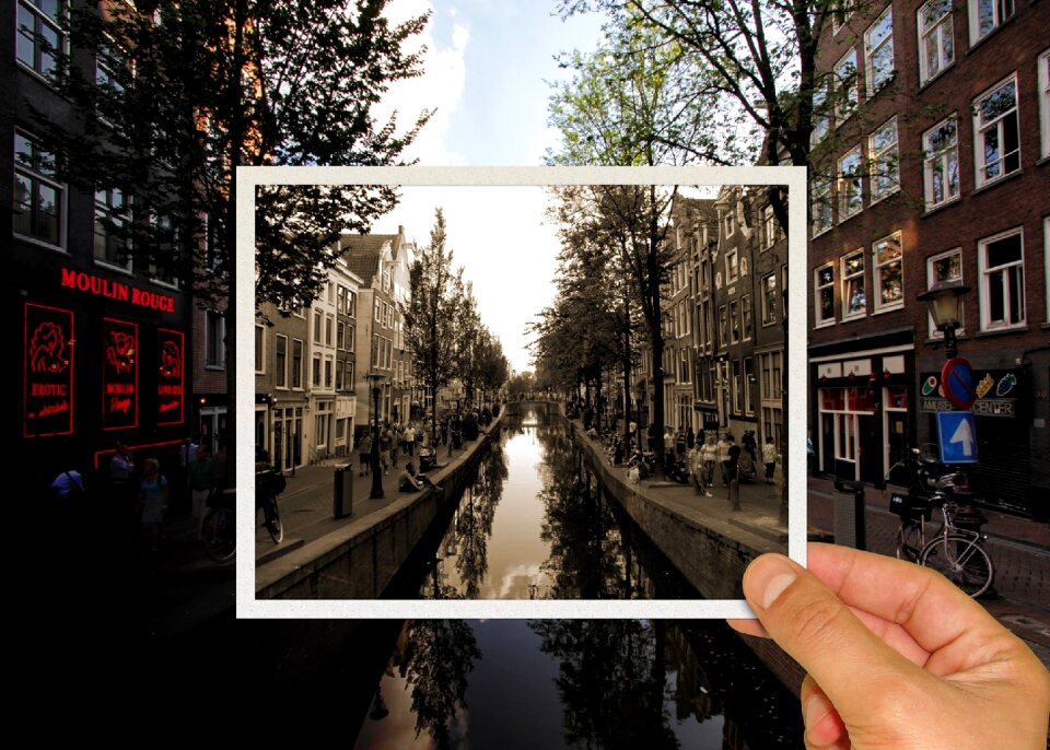 Canal photograph old and new