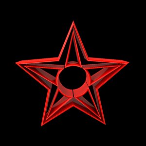Characters 3d star