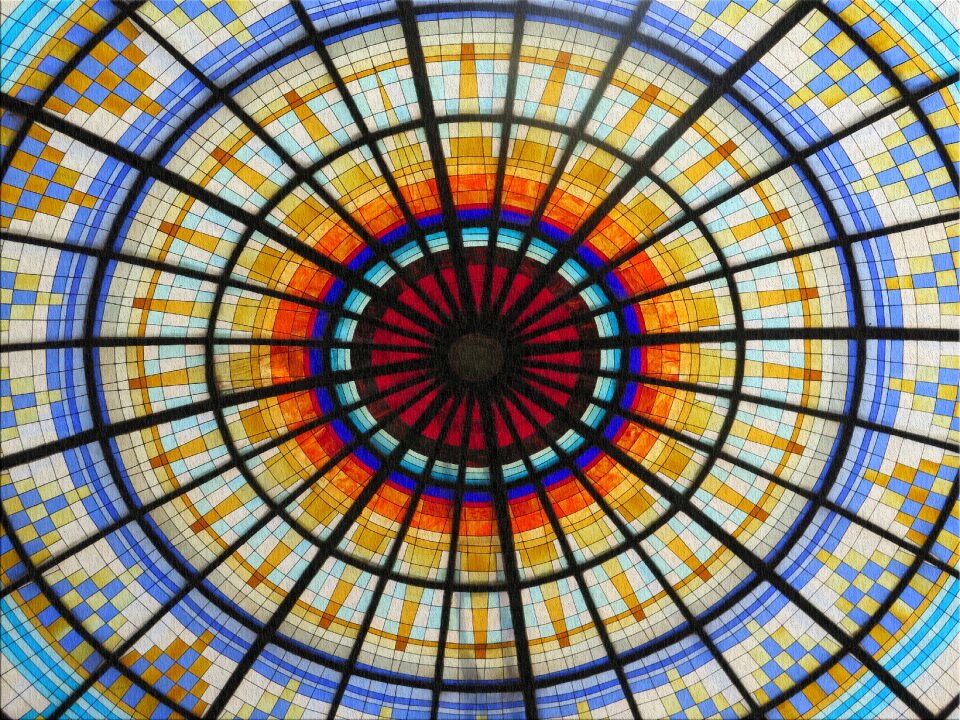 Stained glass window orient Free illustrations