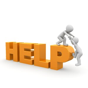 Friends assistance together