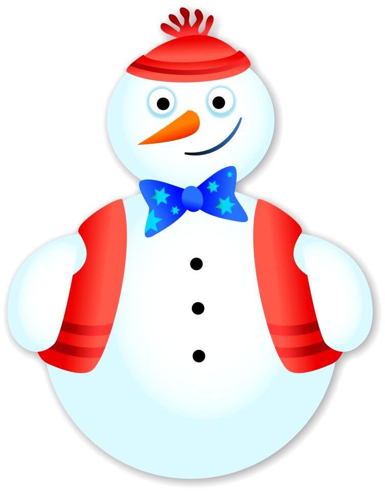 Winter snow snowman