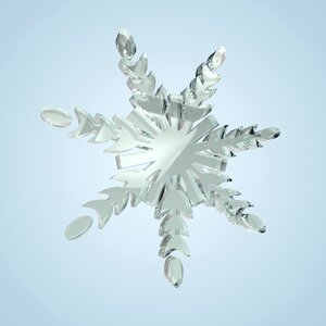 Cold snowfall ice crystal