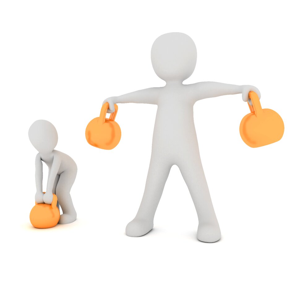 Training fitness studio strength training