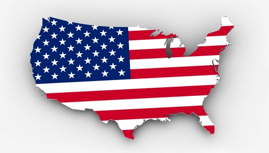 Borders country states of america