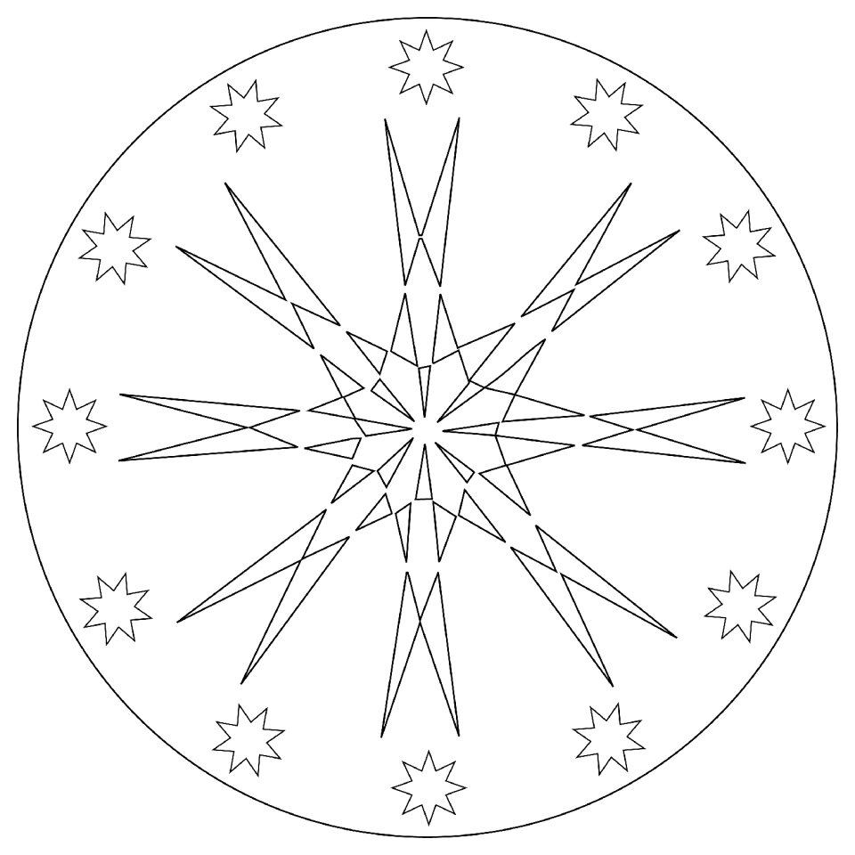 Decoration star christmas decoration