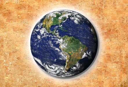 Globe wave pattern pattern