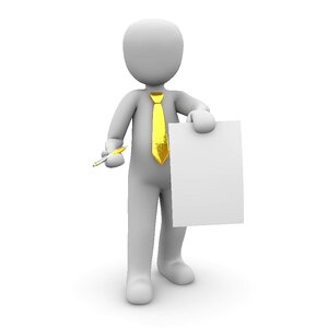 Contact business tie holder