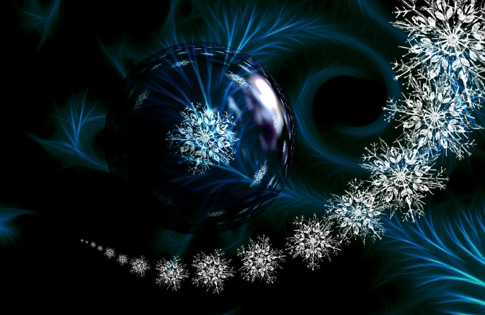 Ice crystal crystal christmas