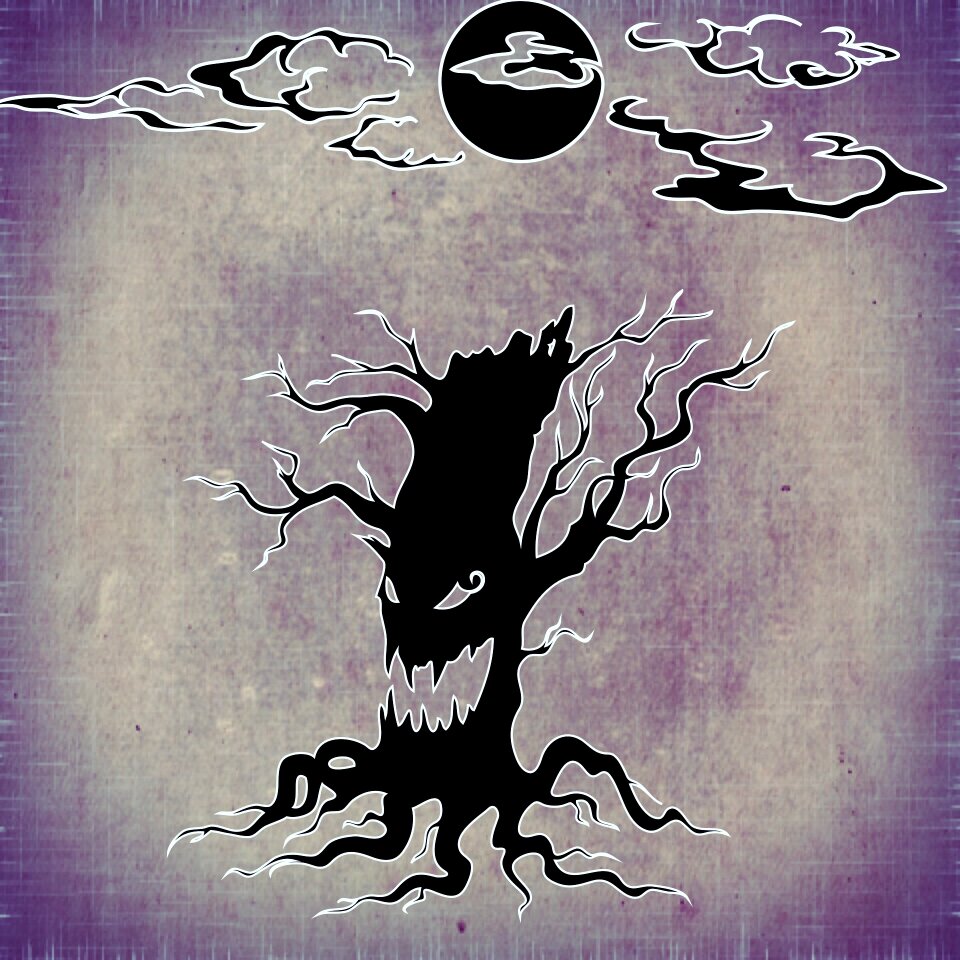Moon creepy fantasy
