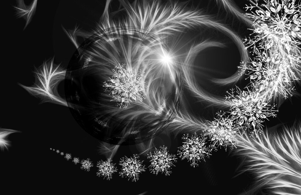 Ice crystal crystal christmas