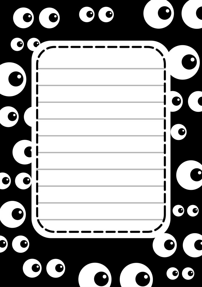 Blank copyspace border