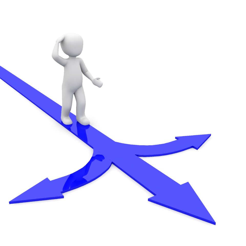 Fork in the road decision Free illustrations