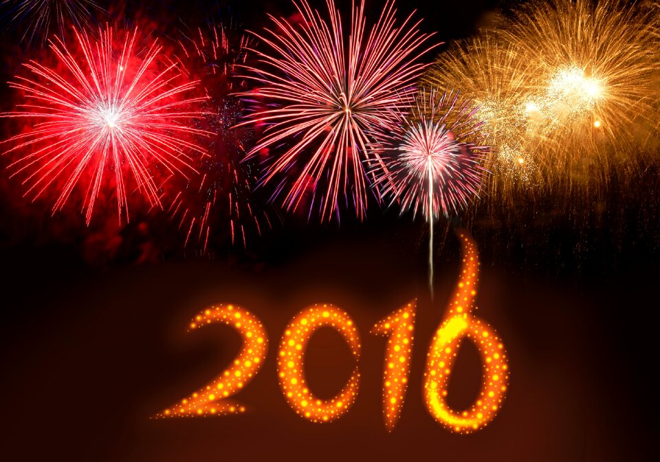 New year's eve 2016 pyrotechnics