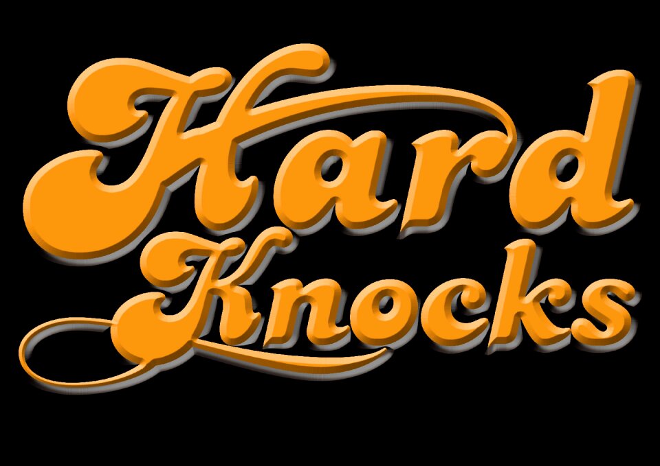 Hard knocks typography Free illustrations