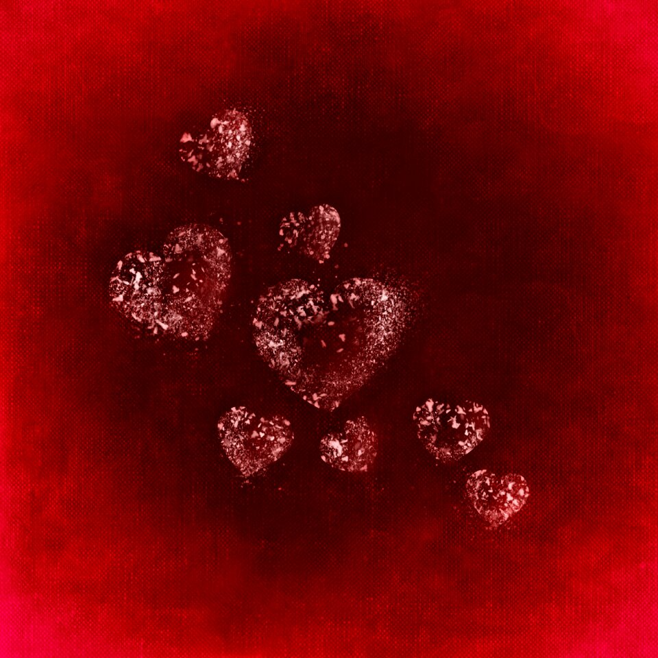 Winter snow heart background image