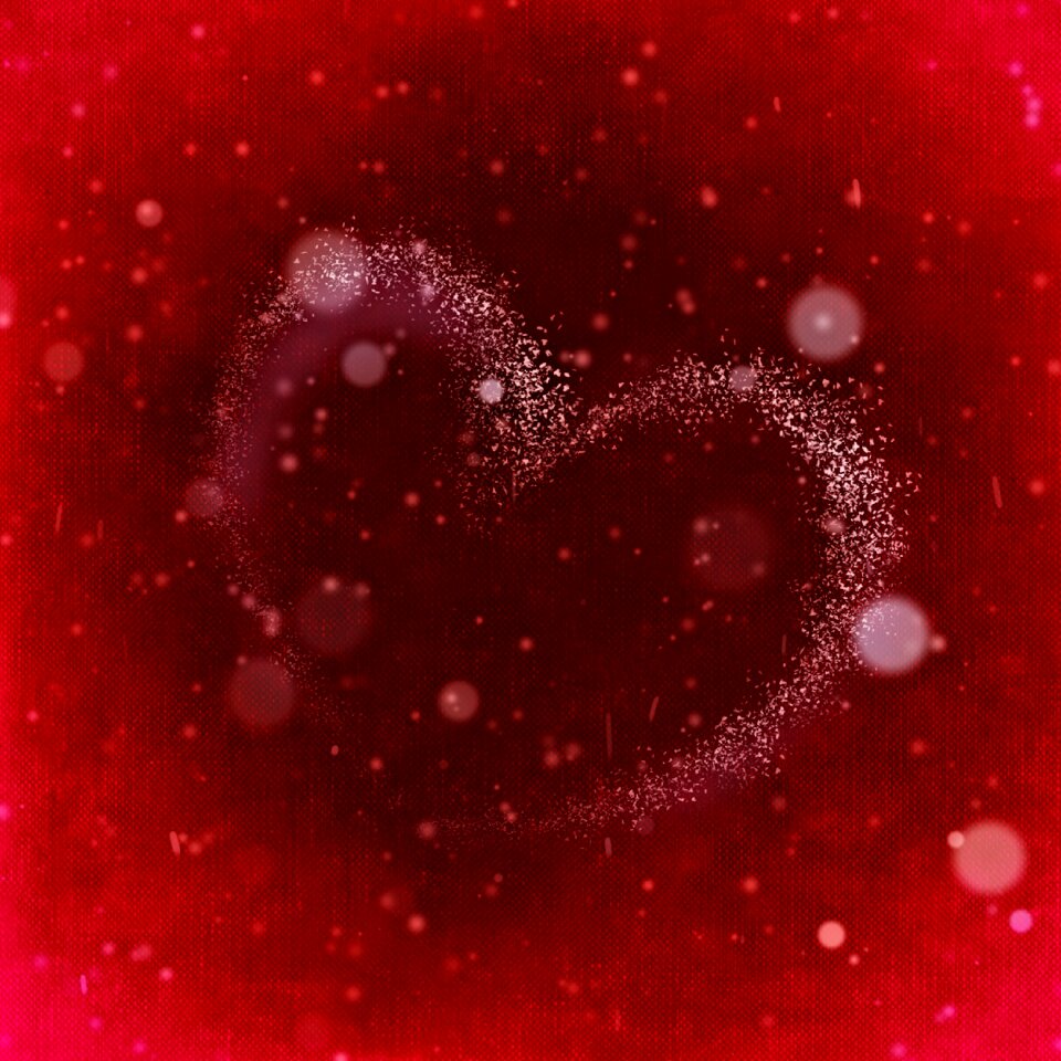 Winter snow heart background image