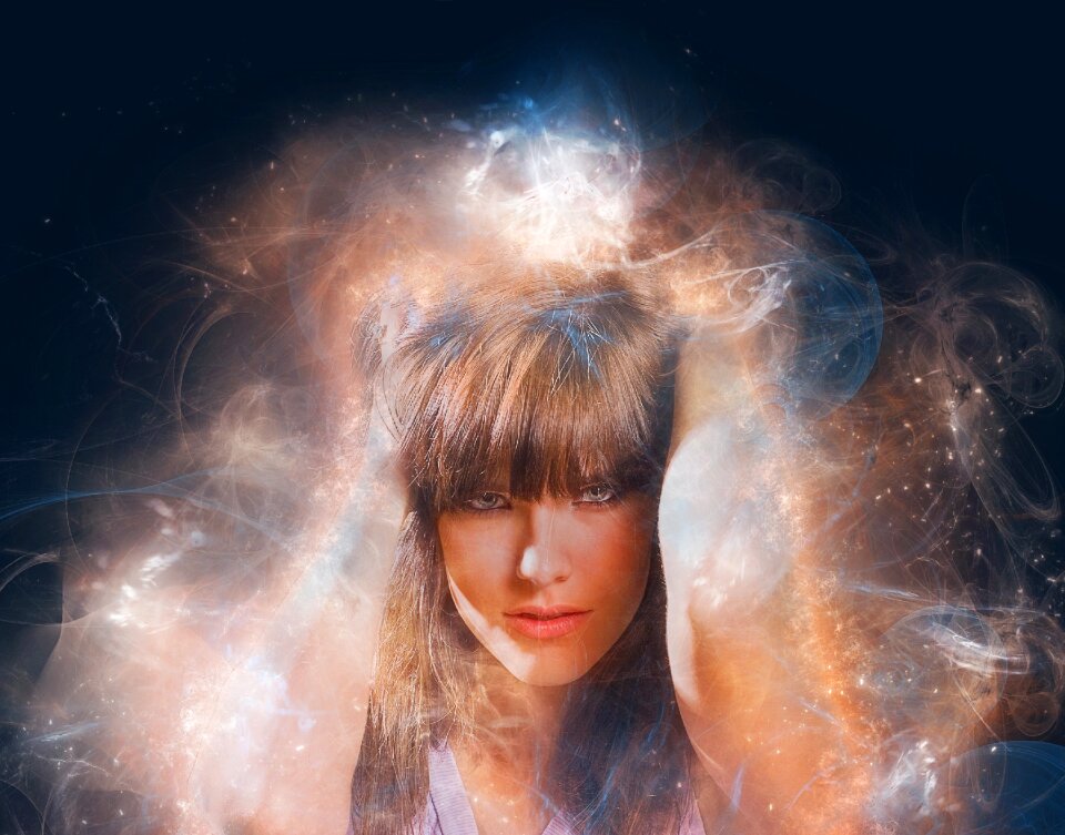 Brunette art creative
