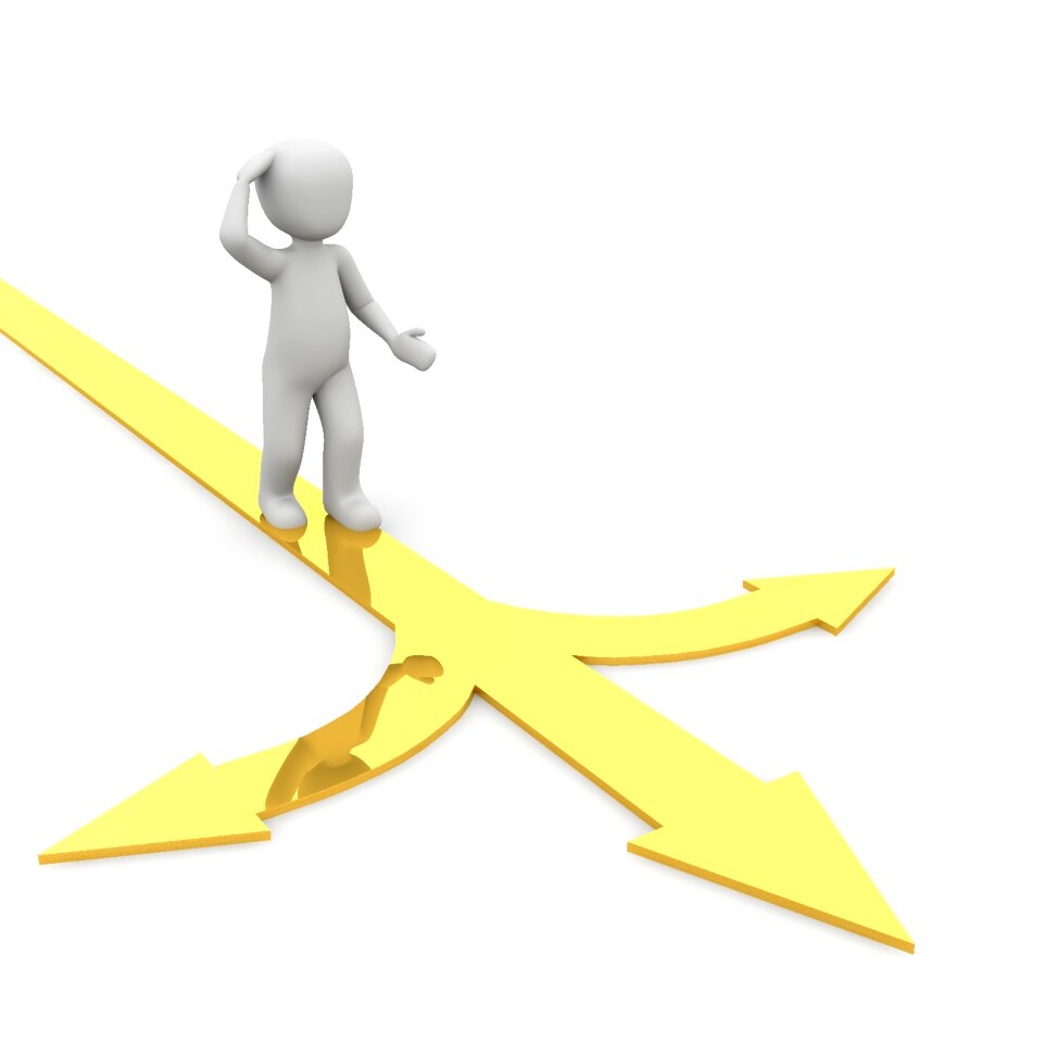 Fork in the road decision Free illustrations