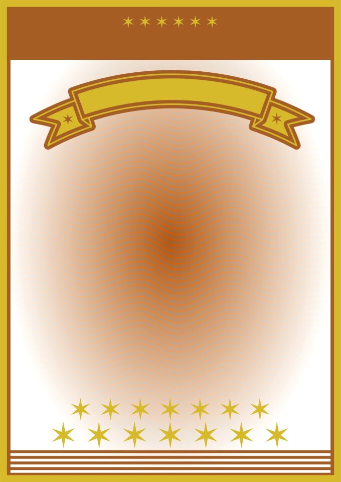 Poster certificate award