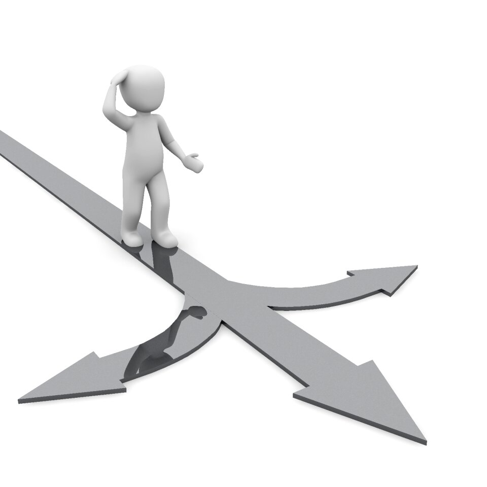Fork in the road decision Free illustrations