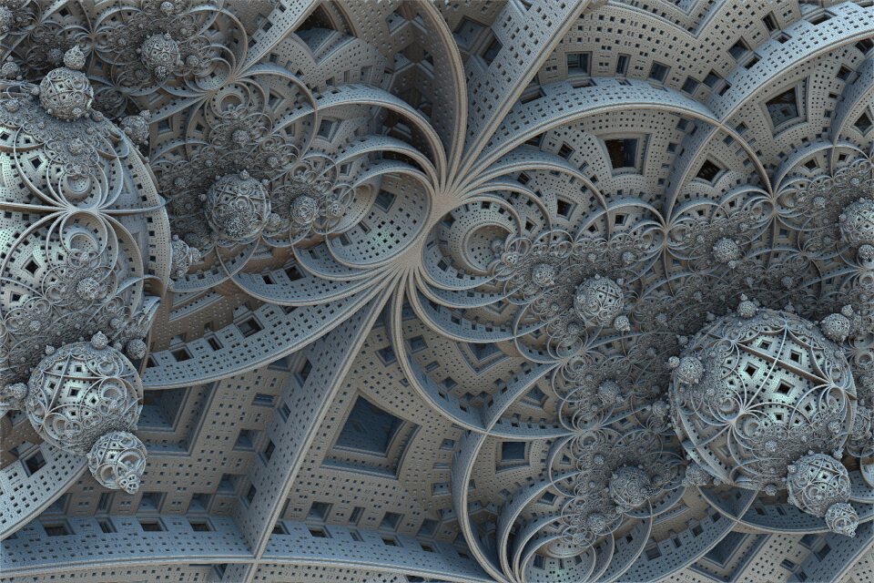 Fantasy futuristic spheres