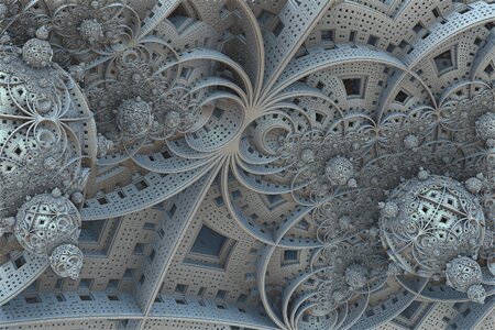 Fantasy futuristic spheres