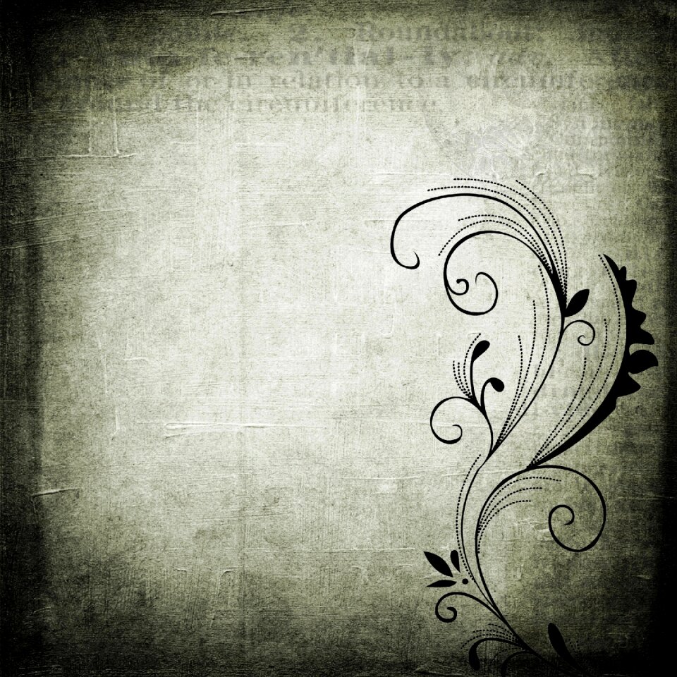 Black swirl decoration