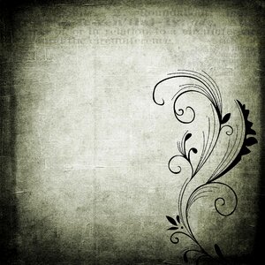 Black swirl decoration