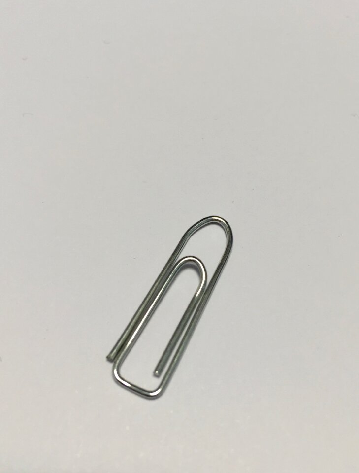 Metal office accessories close up
