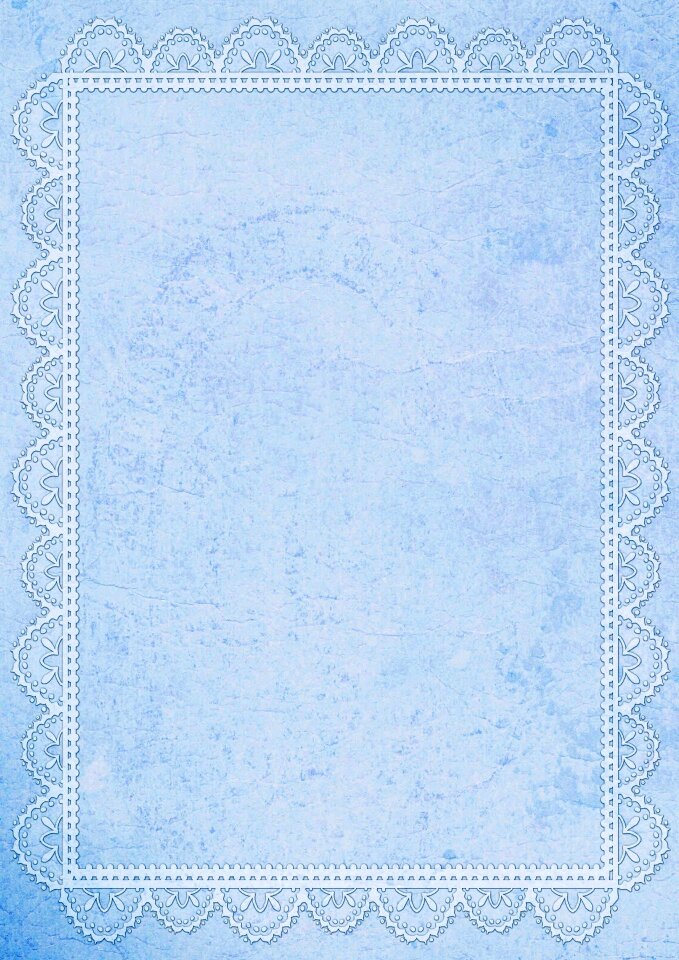 Collage blue parchment