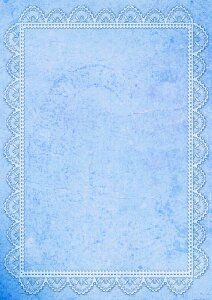 Collage blue parchment