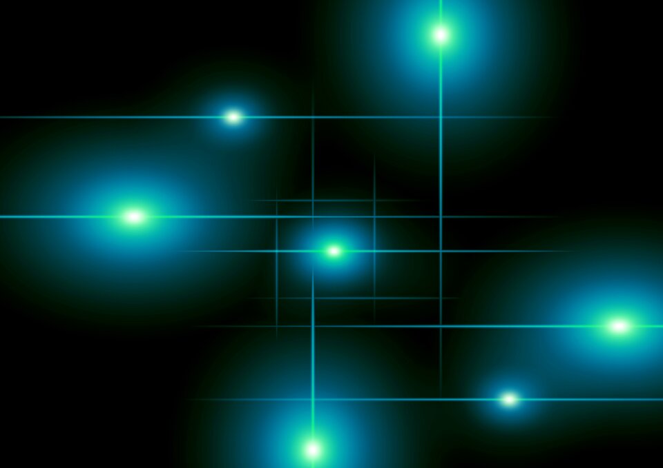 Blue night points