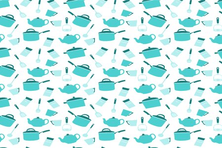 Teapots background colorful