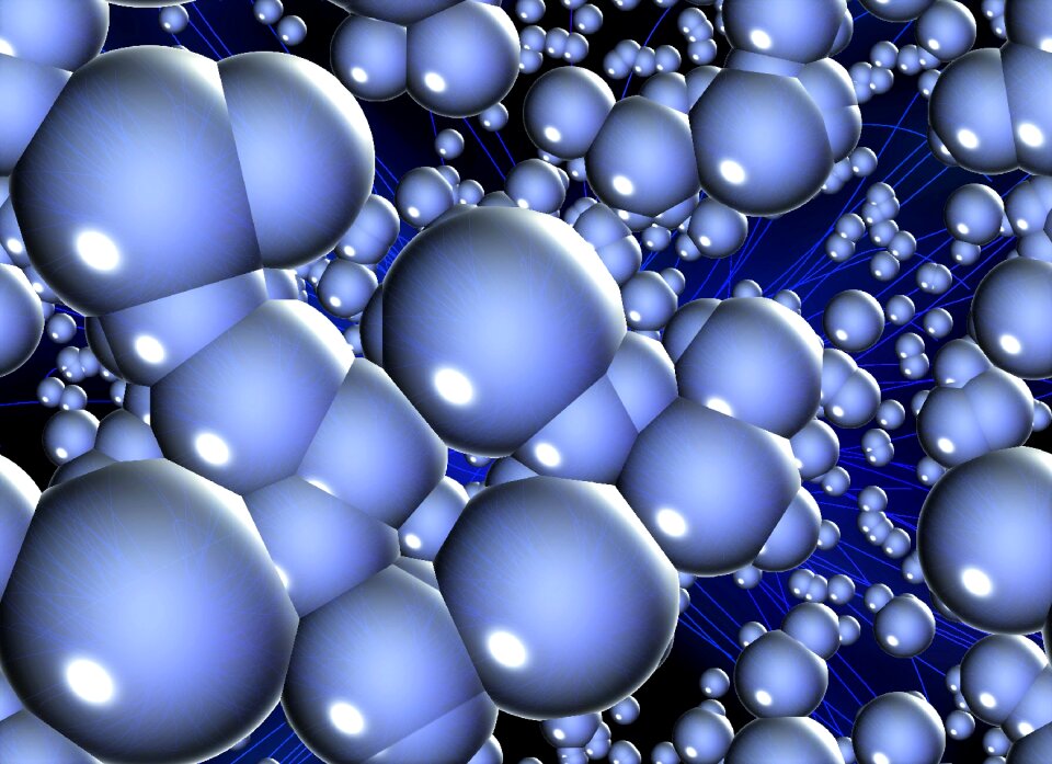 Decoration blue circle