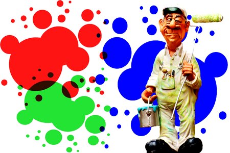 Figure blob colorful