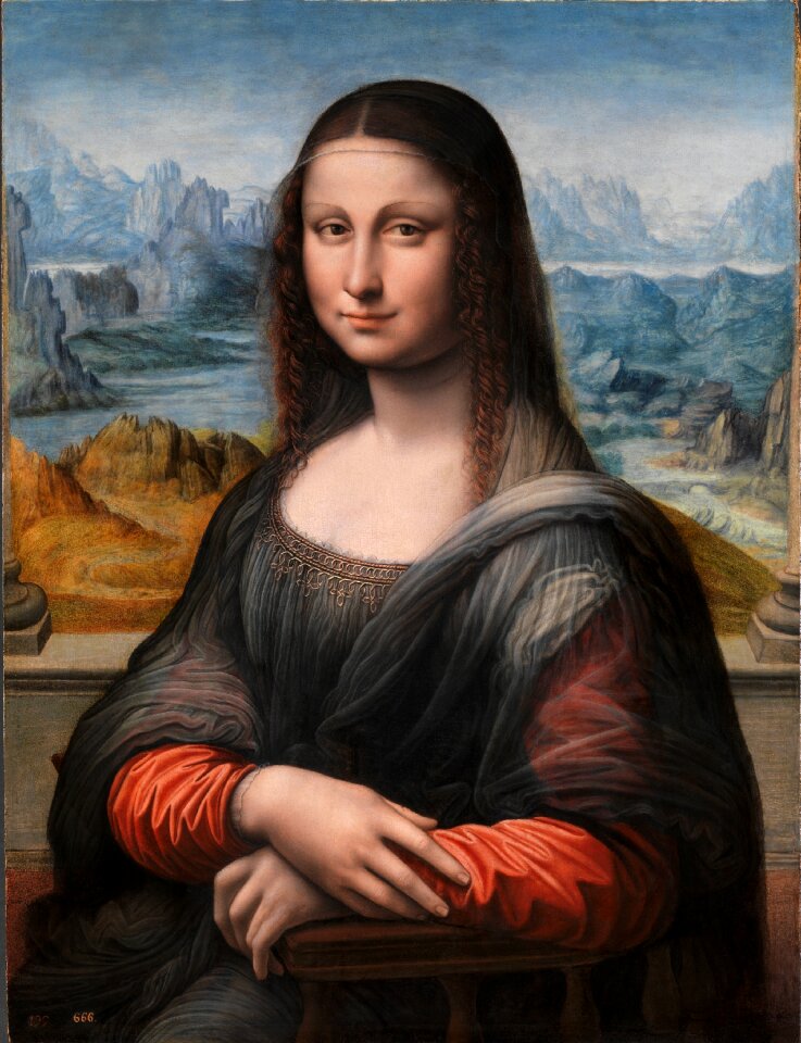 Smile oil painting leonardo da vinci