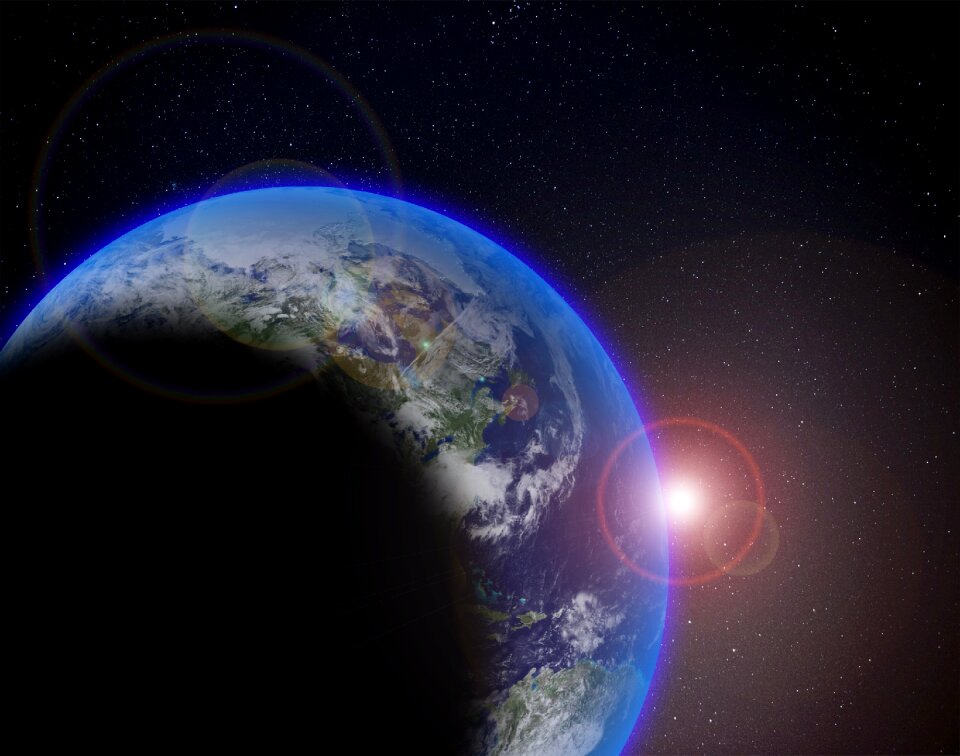 Astronautics star sun