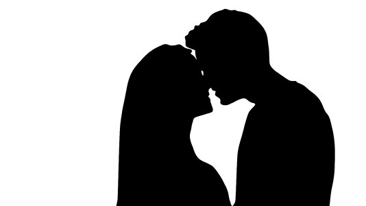 Silhouette romantic passion