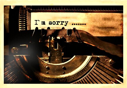 Old vintage excuse me