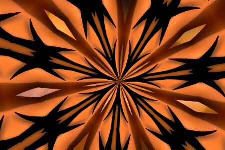 Abstract structure black