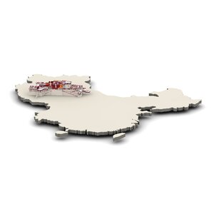 Country states of america land borders