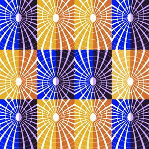 Pattern colorful blue