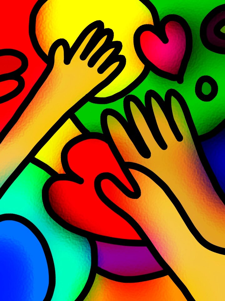 Together heart love