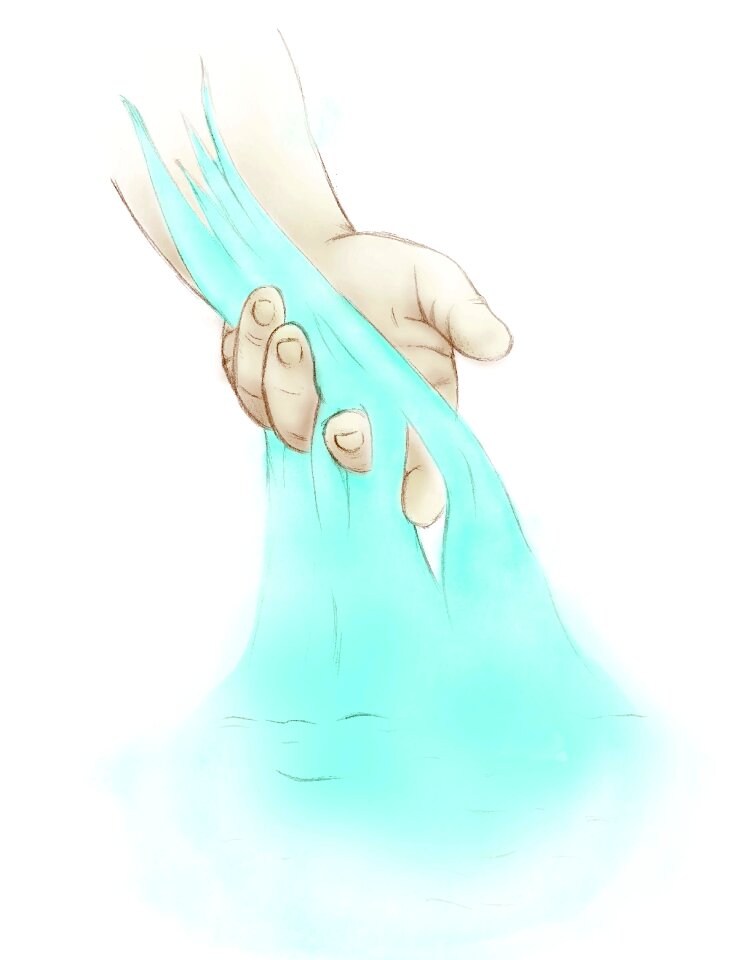 Water baptism hand of god