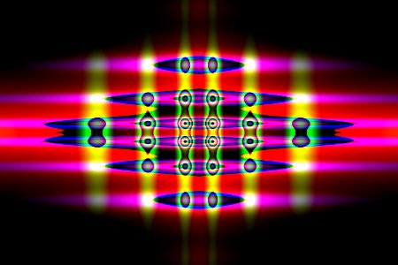 Iridescent sea of colour background