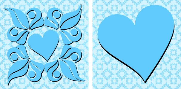 Drop shadow floral flourish