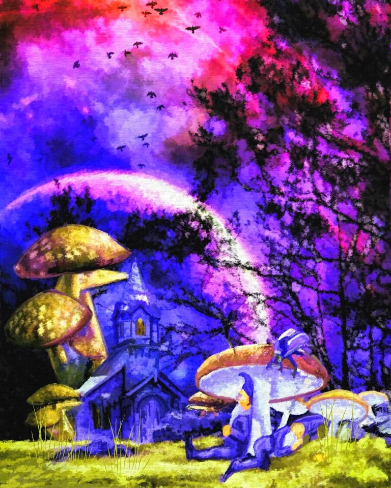 Landscape story book magical