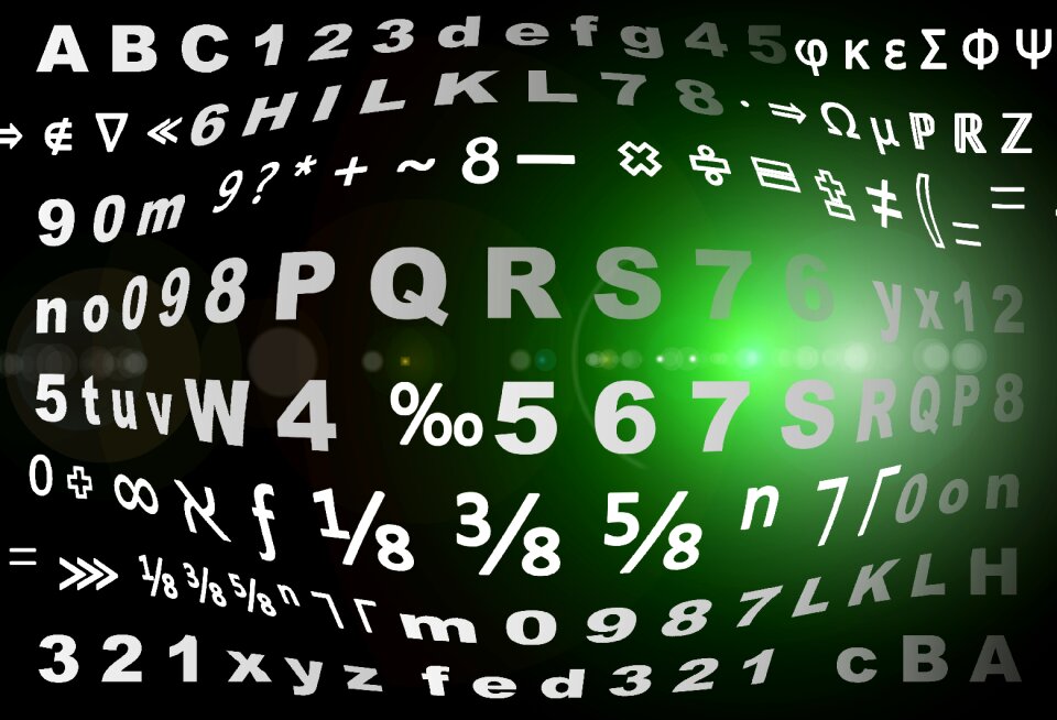 Letters percent parts